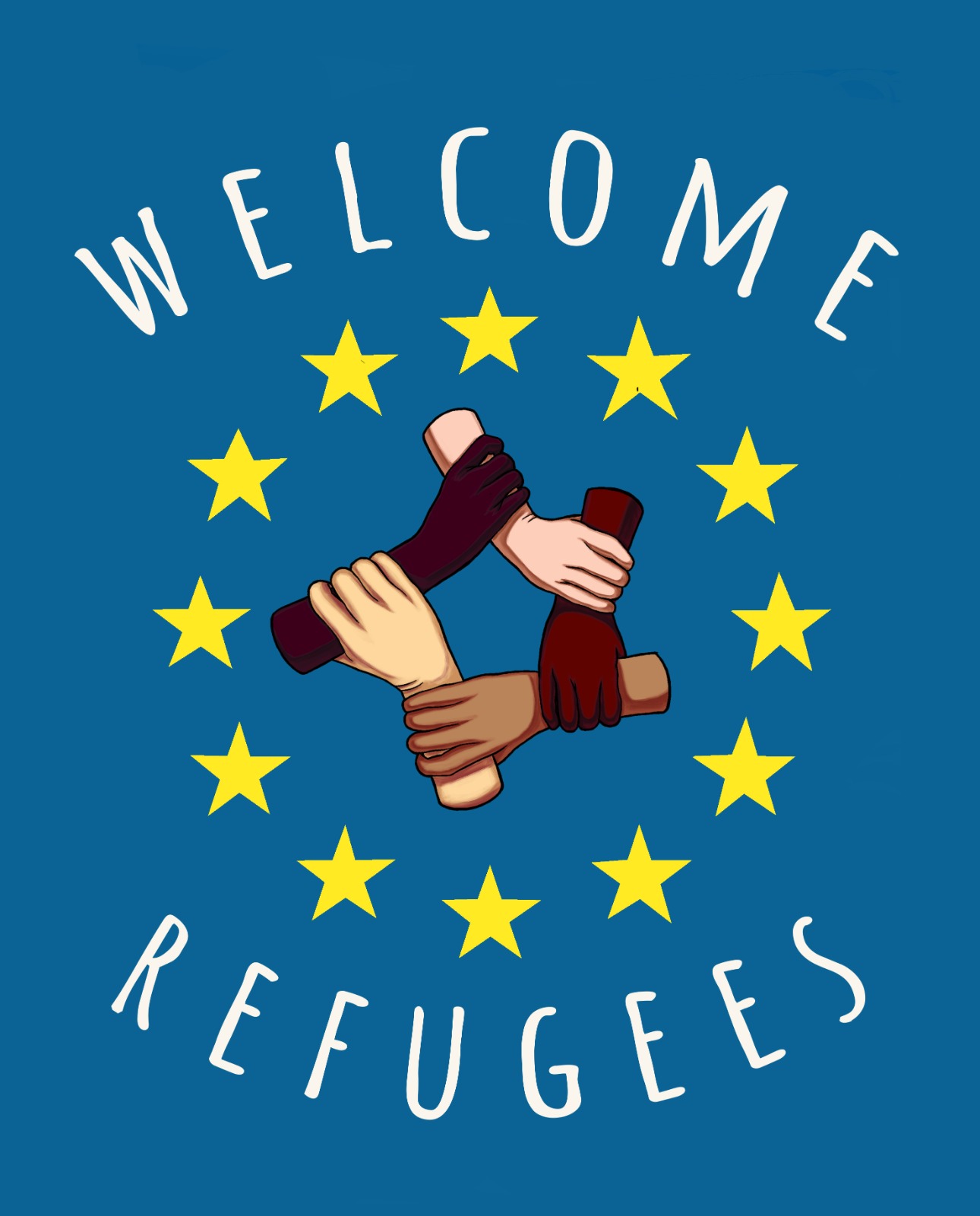 refugees welcome logo