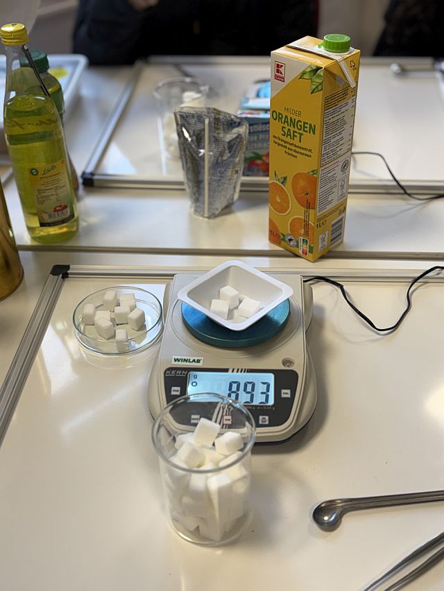 Zucker in Getränken